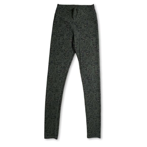 The Upside SIZE 4 Leopard Sheba Animal Print Legging Green Yoga Pants - Picture 1 of 11